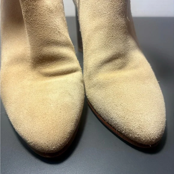 BOBBIES PARIS High-Heeled Suede Leather Ankle Boots - Picture 6 of 11